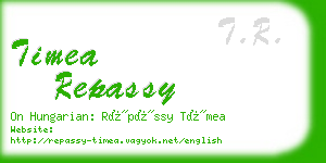 timea repassy business card